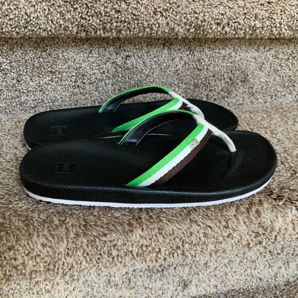 Hugo Boss Men\'s Green & White Flip Flop Thong Sandals - main image 10
